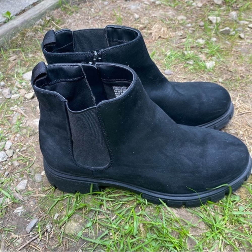 Wonder Nation Shoes Boots Women’s Size 6 Side Zip Black